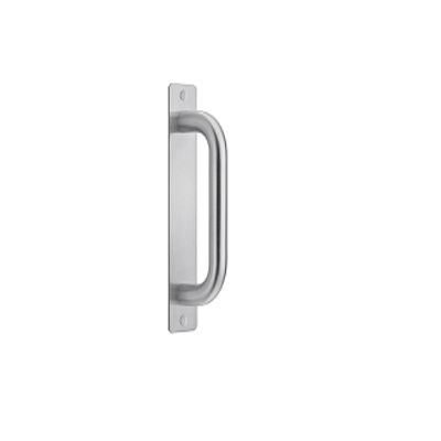 JNF 16.221 schuifdeurgreep op plaat 215 x 45 mm RVS