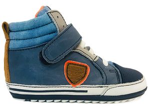 Blauwe ShoesMe Veterschoenen Baby Proof