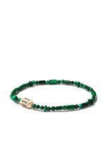 LUIS MORAIS bracelet Bolt Bead en or 14ct serti de malachite - thumbnail