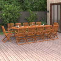13-delige Tuinset 280x90x75 cm massief acaciahout