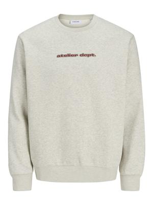 Jack & Jones Jjrody Sweat Crew Neck Sweater White Melange