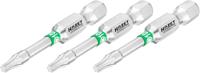 HAZET Bit 2223NSLG-T10/3 · 1/4 inch (6,3 mm) zeskant massief · Binnen-TORX®-profiel · 3-delig · SW T10