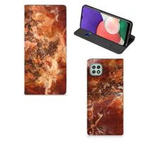 Samsung Galaxy A22 5G | Standcase | Marmer Bruin