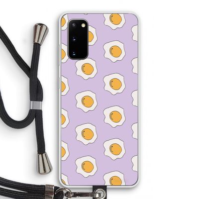 Bacon to my eggs #1: Samsung Galaxy S20 Transparant Hoesje met koord