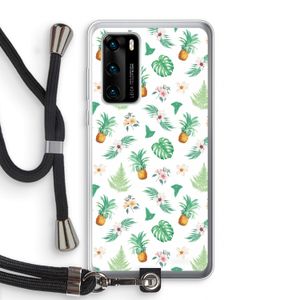 Ananas bladeren: Huawei P40 Transparant Hoesje met koord