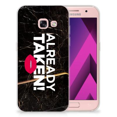 Samsung Galaxy A3 2017 | Siliconen hoesje | met naam Already Taken Black