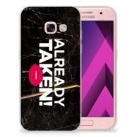 Samsung Galaxy A3 2017 | Siliconen hoesje | met naam Already Taken Black