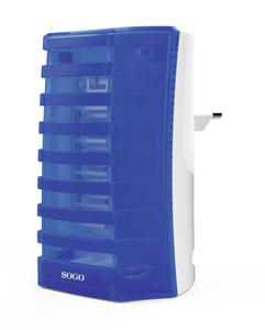 SOGO Human Technology MIN-SS-13905 UV-lamp, Stroom Vliegenlamp 0.4 W (b x h x d) 60 x 100 x 80 mm Blauw-wit 1 stuk(s)