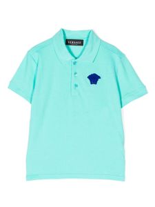 Versace Kids polo en coton à motif Medusa - Vert