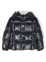 Moncler Enfant doudoune Parana à patch logo - Bleu - thumbnail