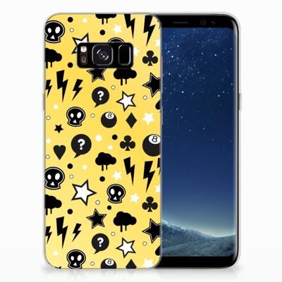 Silicone Back Case Samsung Galaxy S8 Punk Geel Silicone Back Case Samsung Galaxy S8 Punk Geel