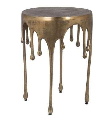 Bijzettafel Carly brushed goud