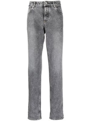Brunello Cucinelli jean à coupe droite - Gris