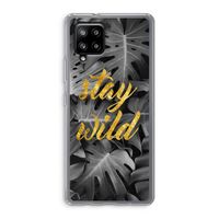 Stay wild: Samsung Galaxy A42 5G Transparant Hoesje