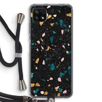 Terrazzo N°10: Samsung Galaxy A22 5G Transparant Hoesje met koord