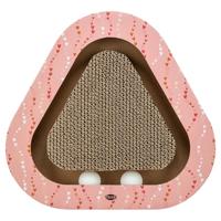 Trixie krabplank hartjes met ballen driehoekig karton zalm