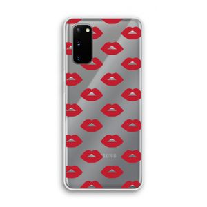 Lips: Samsung Galaxy S20 Transparant Hoesje
