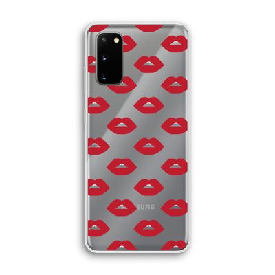 Lips: Samsung Galaxy S20 Transparant Hoesje