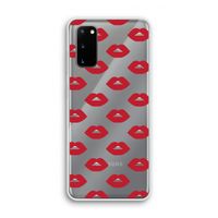 Lips: Samsung Galaxy S20 Transparant Hoesje