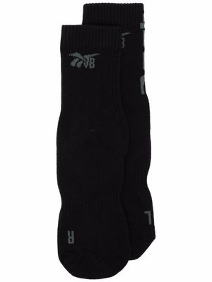 Reebok chaussettes à logo - Noir