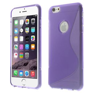 Paars S-line iPhone 6 Plus TPU hoesje