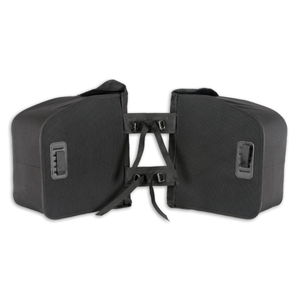 Lynx dubbele fietstas zwart 35 liter