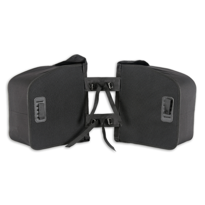 Lynx dubbele fietstas zwart 35 liter