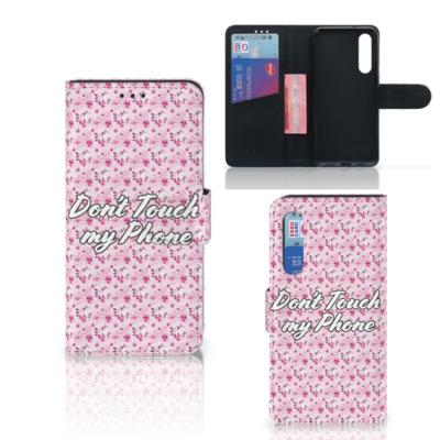 Xiaomi Mi 9 SE Portemonnee Hoesje Flowers Pink DTMP