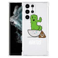 Samsung Galaxy S22 Ultra Stevig | Bumper Hoesje | Cactus Poo