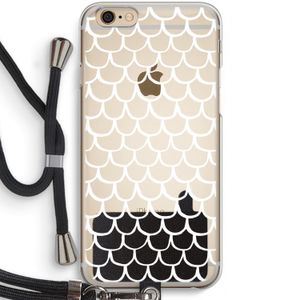 Dakpannetjes: iPhone 6 / 6S Transparant Hoesje met koord