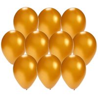 30x stuks Gouden party ballonnen 27 cm