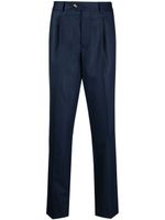 Brunello Cucinelli pantalon à plis creux - Bleu