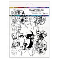 Ranger Ink Ranger • dina wakley media transparencies abstract portraits set1