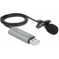 DeLOCK 66638 microfoon Zwart Lavalier-/reversmicrofoon