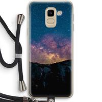 Travel to space: Samsung Galaxy J6 (2018) Transparant Hoesje met koord
