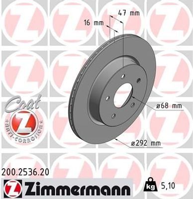 Remschijf Coat Z 200253620