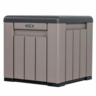 Opbergbak met Deksel Lifetime Grijs 51,2 x 51,2 x 50,8 cm