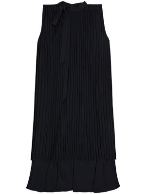 MM6 Maison Margiela robe sans manches à design superposé - Noir