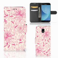 Samsung Galaxy J5 2017 Hoesje Pink Flowers