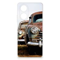 OPPO A58 4G Siliconen Hoesje met foto Vintage Auto - thumbnail