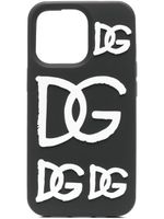 Dolce & Gabbana coque d'iPhone 13 Pro à logo imprimé - Noir - thumbnail