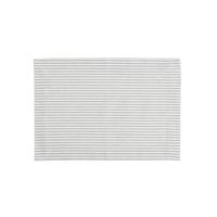 Linen&More Placemat Streep 4 Stuks Lichtgrijs/Katoen