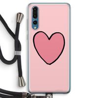 Hartje: Huawei P20 Pro Transparant Hoesje met koord
