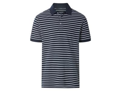 esmara Men Heren polo (Donkerblauw/wit, XXL)