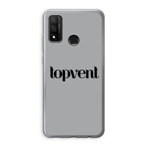 Topvent Grijs Zwart: Huawei P Smart (2020) Transparant Hoesje