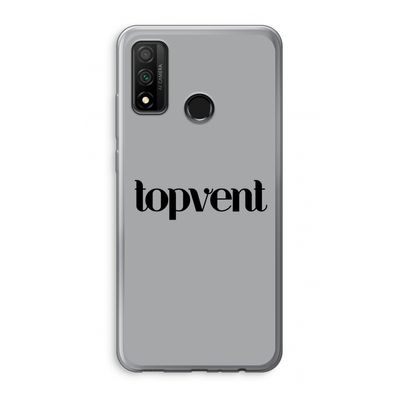 Topvent Grijs Zwart: Huawei P Smart (2020) Transparant Hoesje