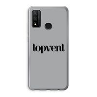 Topvent Grijs Zwart: Huawei P Smart (2020) Transparant Hoesje