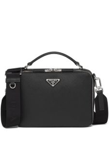 Prada sac Brique en cuir Saffiano - Noir