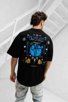Off The Pitch Global Oversized T-Shirt Heren Zwart - Maat XS - Kleur: Zwart | Soccerfanshop
