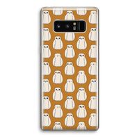 Uilen: Samsung Galaxy Note 8 Transparant Hoesje